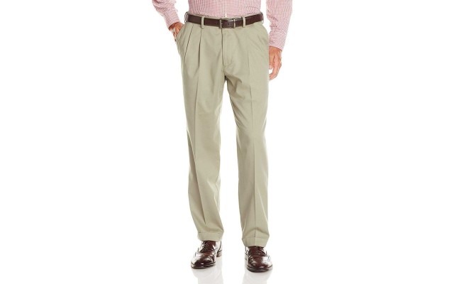  Men's Comfort Relaxed Pleated Pants