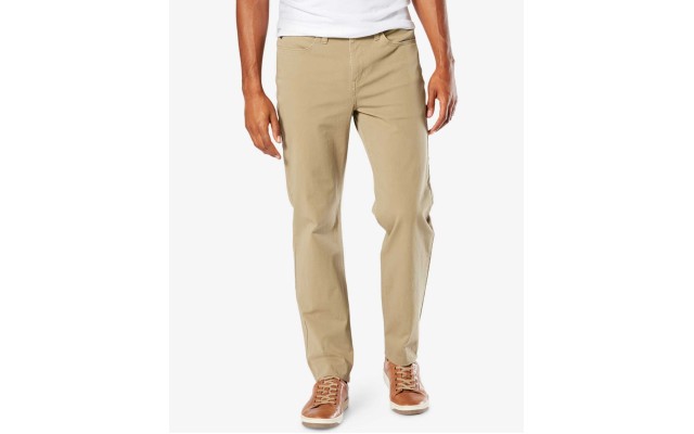  Men’s Straight Fit Jean Cut Smart 360 Flex Pant (New British Khaki, 33X30)