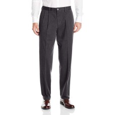 Dockers Signature Stretch Classic-Fit Pleated Pants (Charcoal Heather/Stretch, 40X30)