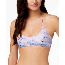 Dolce Vita Halter Bralette Top Women’s Swimsuit (Shell Print, S)