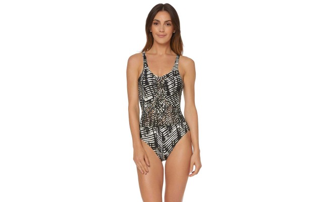  Women’s Jungle Beat Macrame One Piece Tank Swimsuit
