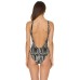  Women’s Jungle Beat Macrame One Piece Tank Swimsuit
