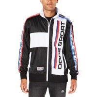 DOPE Men’s Colorblocked Training Day Track Jacket (Black, S)