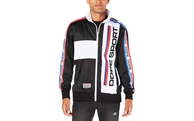  Men’s Colorblocked Training Day Track Jacket (Black, S)