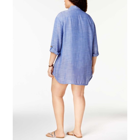  Women's Plus Size Shirt Dress Swimwear