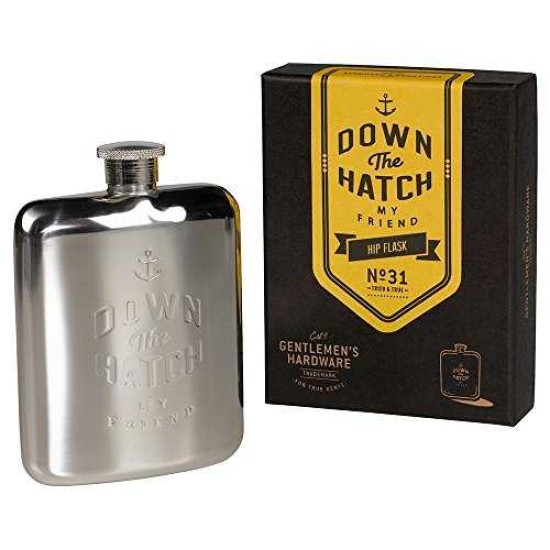 Down The Hatch Hip Flask