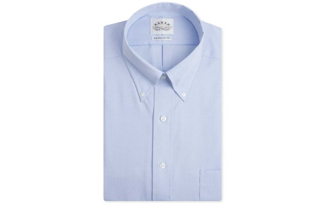  Men’s Big & Tall Classic-Fit Stretch Collar Non-Iron Solid Dress Shirts
