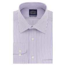 Eagle Men’s Non Iron Stretch Collar Regular Fit Stripe Dress Shirts