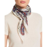 Echo Bruny Island Paisley Scarf (One Size, White)