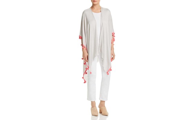  Cabana Tassel Wrap (Gray, One Size)