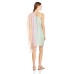  Design Women’s Textured Stripe Poncho Swimsuit Cover Up