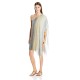  Design Women’s Textured Stripe Poncho Swimsuit Cover Up