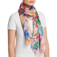 Echo Hobart Floral Wrap (One Size, Pastel Pink)