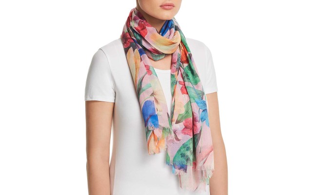  Hobart Floral Wrap (One Size, Pastel Pink)