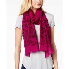 Echo Jaipur Birds Wool Scarf (Indian Rose, One Size)