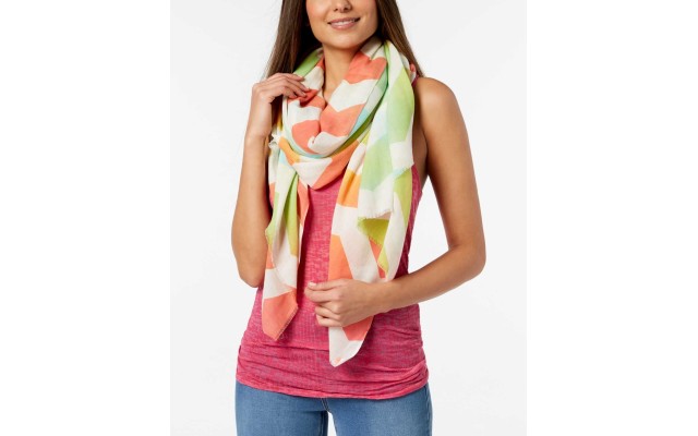  Ombre Chevron Cotton Cover-up (Multi, One Size)