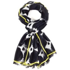 Echo Painted Dot Wrap,Black, White, Yellow,One Size