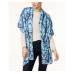  Paisley Oblong Wrap & Scarf in One (Navy, One Size)