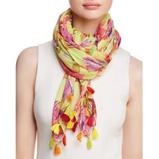Echo Women's Melba Botanical Print Tassel Scarves