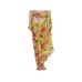  Women's Melba Botanical Print Tassel Scarves, Bright Green
