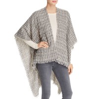 Echo Women’s Metallic Tweed Ruana Poncho