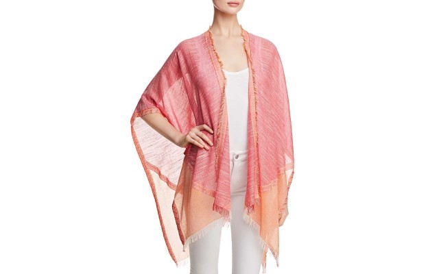  Women’s Surf Club Corner Color-Block Ruana Poncho