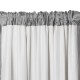 Elrene Home Fashions 026865721836 3-in-1 Blackout Energy Efficient Lined Rod Pocket Window Curtain Drape Panel, 52" x 84", Silver