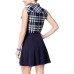  Women’s Plaid Shirt A‑line Dress