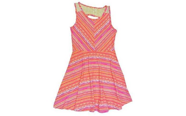  Boho Lace Back Dress, Big Girl