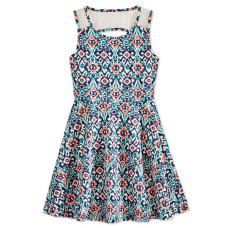 Epic Threads Boho Lace Back Dress, Big Girl