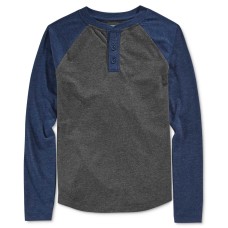 Epic Threads Boys’ Raglan-Sleeve Henley, SIZE SMALL