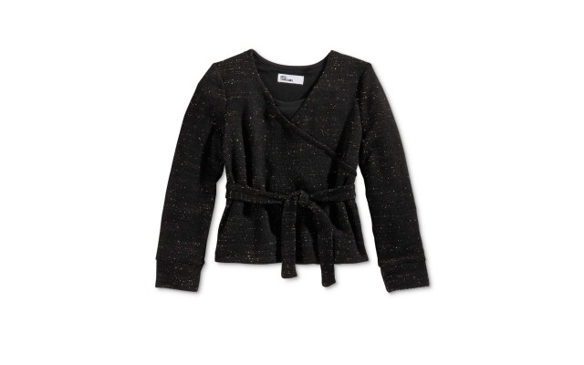  Metallic Ballet Sweater – Black/Gold Size 3T
