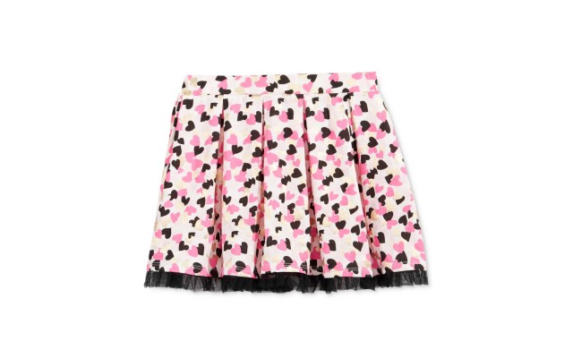  Toddler & Little Girls Mix & Match Tulle-Trim Heart-Print Skirts