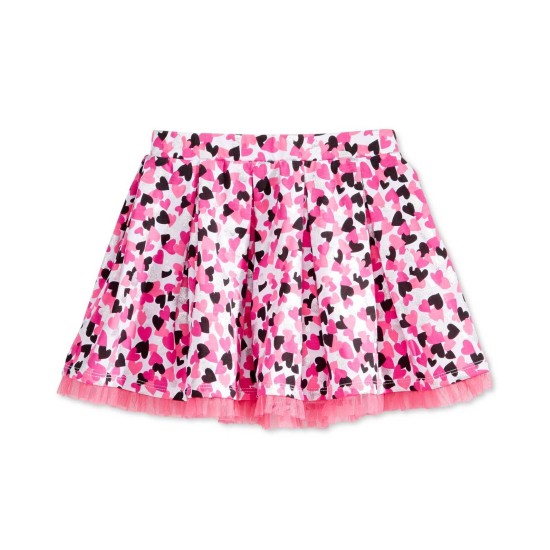 Toddler & Little Girls Mix & Match Tulle-Trim Heart-Print Skirts
