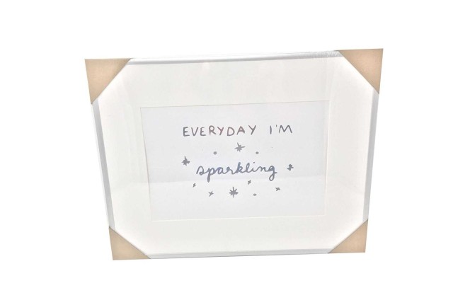 ‘Everyday Im Sparkling’ Framed Print 14×18 (Everyday I’m sparkling)