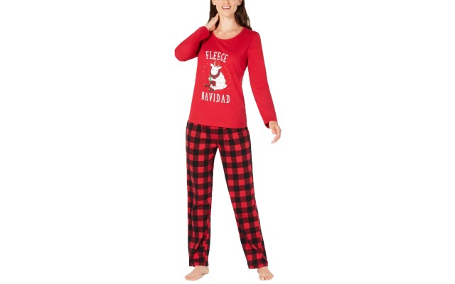  Fleece Navidad Pajama Set (XL, Red)