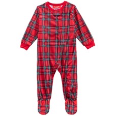 Family Pajamas Infant Brinkley Plaid Footed Pajamas