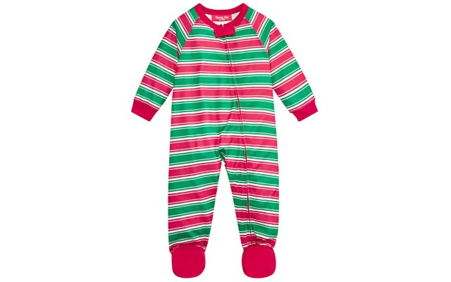  Infant Crushed It Stripe Footed Pajamas