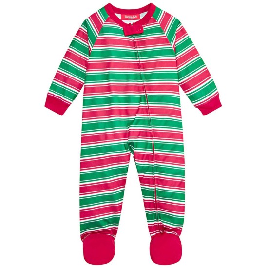  Infant Crushed It Stripe Footed Pajamas
