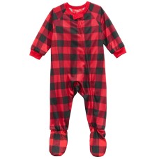 Family Pajamas Infants Fleece Navidad Footed Pajamas