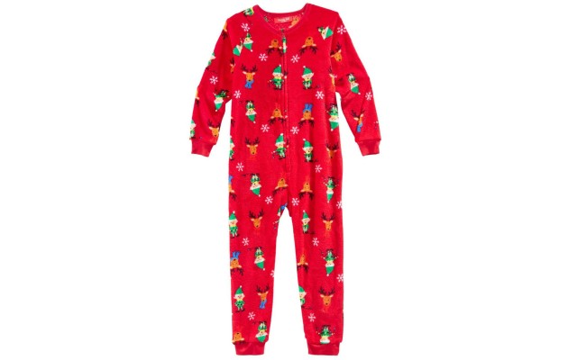  Matching Elf One-Piece Pajamas