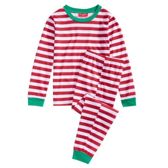  Matching Holiday Stripe Pajama Sets