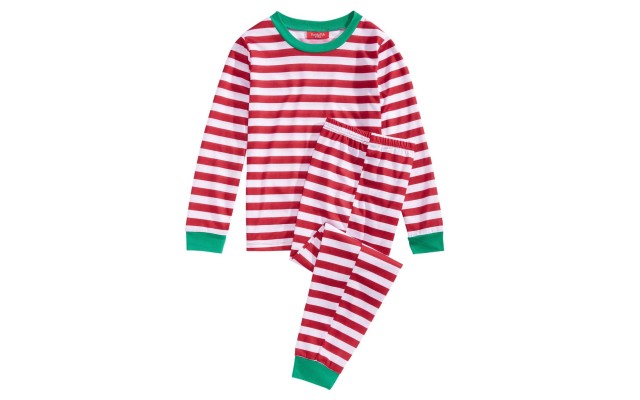  Matching Holiday Stripe Pajama Sets