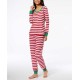  Matching Women’s Holiday Stripe Pajama Sets