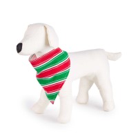 Family Pajamas Pet Bandana (Red, L)