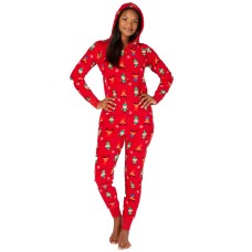 Family Pajamas Women’s Matching Elf Hooded One-Piece Pajamas