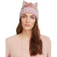 Federica Moretti Women’s Velvet With Bow Caps