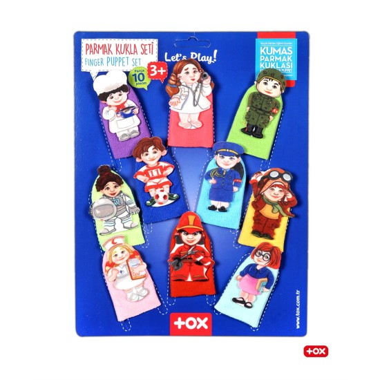 Finger Puppets 10 Pieces for Homeschooling and Preschool Education of Toddlers and Pre-K Children