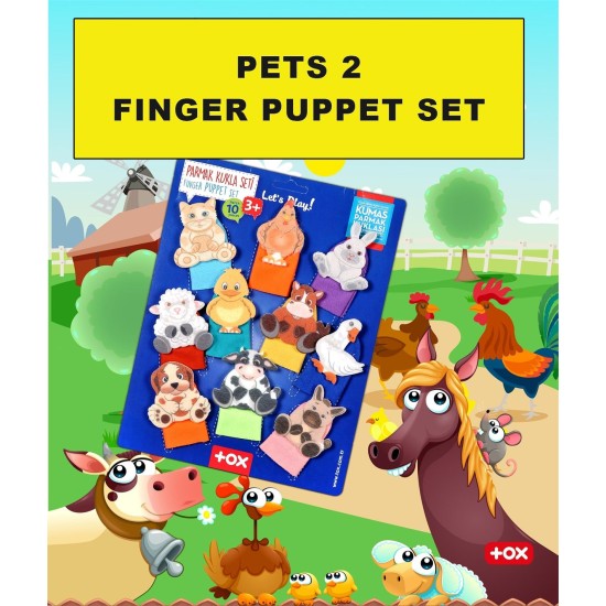 Finger Puppets 10 Pieces for Homeschooling and Preschool Education of Toddlers and Pre-K Children