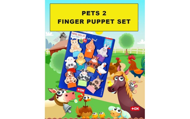 Finger Puppets 10 Pieces for Homeschooling and Preschool Education of Toddlers and Pre-K Children